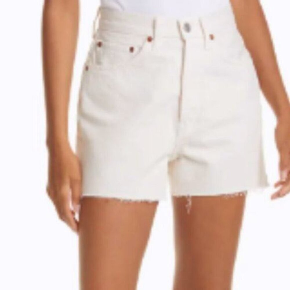 Re/Done '50s Cutoff High Waist Denim Shorts - Picture 4 of 8